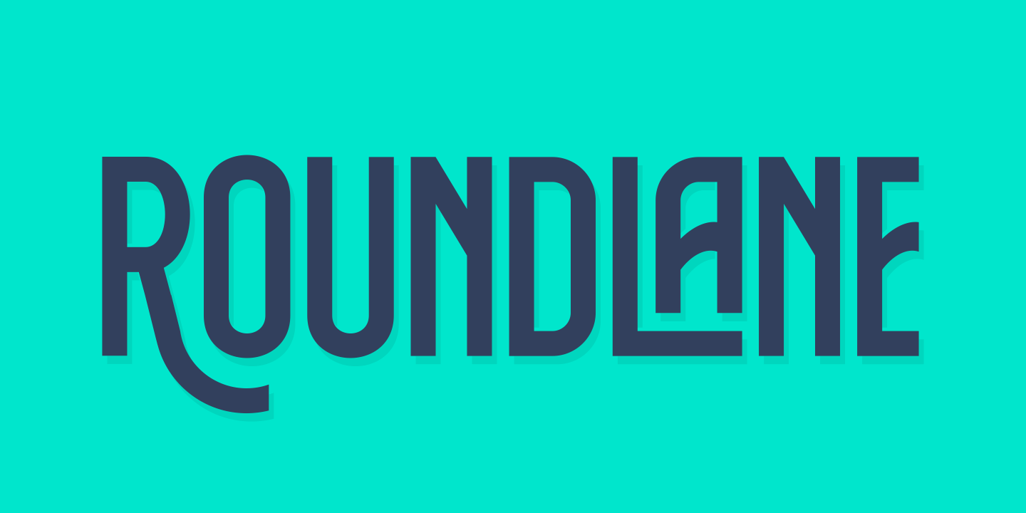 Roundlane Regular Font preview